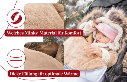 Vognpose barnevogn vinter – vognpose baby buggy vintersæk vinterfodpose barnevogn