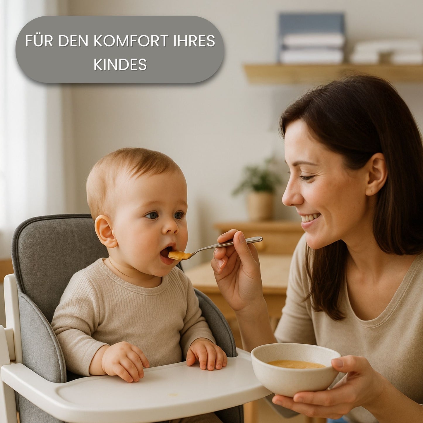 Sitzverkleinerer für Hochstuhl Baby Sitzkissen Stuhl - Kinder Sitzauflage für Hauck und Stokke Kinderhochstuhl High Chair Cover für Kinderstuhl Babystuhl und Hochstühle