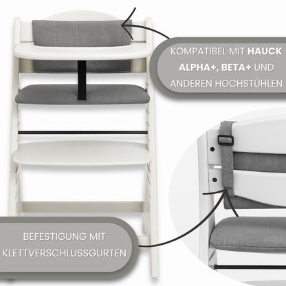 Sitzverkleinerer für Hochstuhl Baby Sitzkissen Stuhl - Kinder Sitzauflage für Hauck und Stokke Kinderhochstuhl High Chair Cover für Treppenhochstuhl und Babystuhl