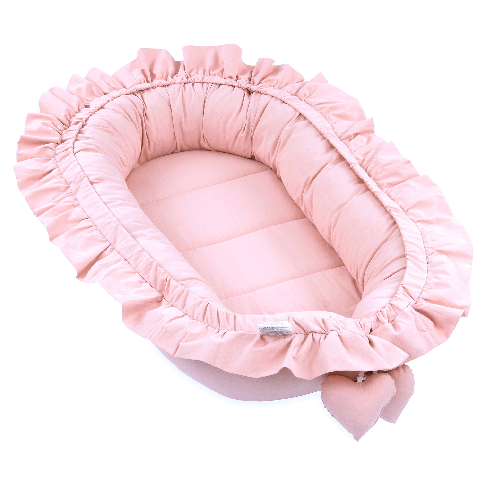 Babynestchen Kuschelnest für Neugeborene 90x50 cm - Baby Nestchen Bett  Kokon in Rosa mit Baumwolle – Totsy Baby