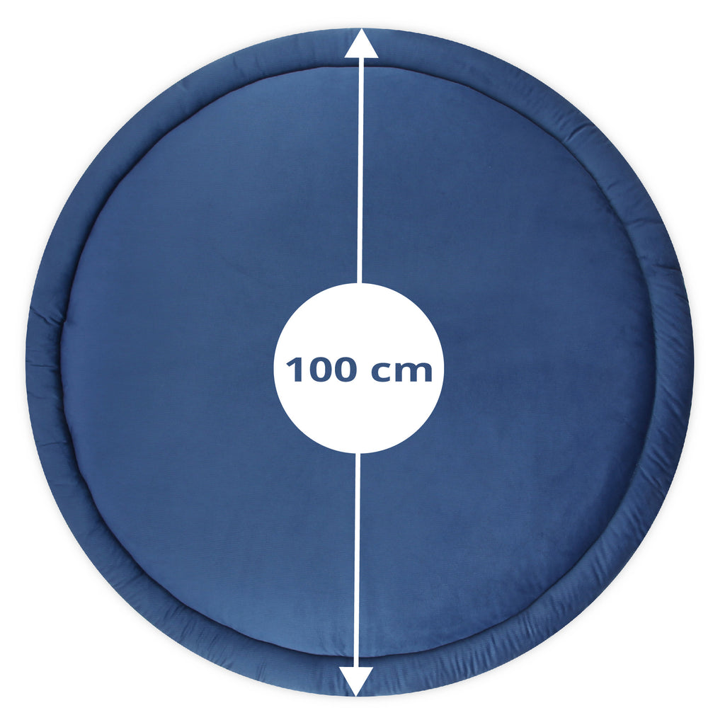 Bodenkissen Regenbogen 100 cm - Krabbeldecke Gepolstert für Kinder & Babys - Totsy Baby