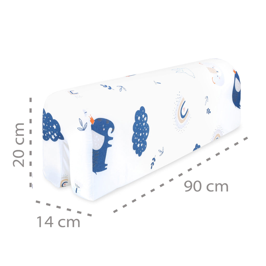 Bettkantenschutz 90 cm für Kinderbetten - Ersatzbezug, Baumwolle, Regenbogen - Totsy Baby