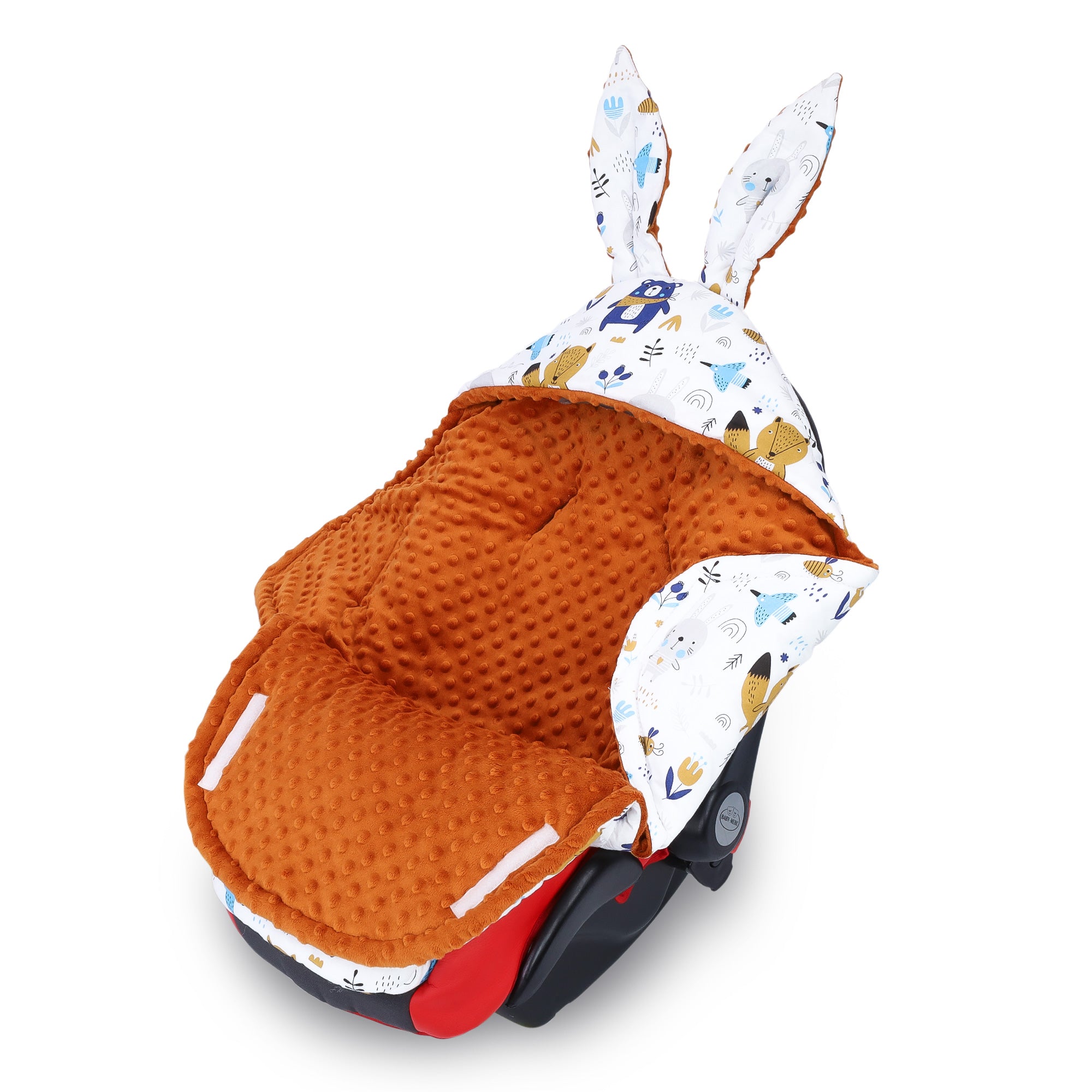 Einschlagdecke Babyschale Winter 80x87 cm - Fußsack Baby Decke für Auto  Wintersack Baumwolle Minky Eule Hellgrau : : Baby