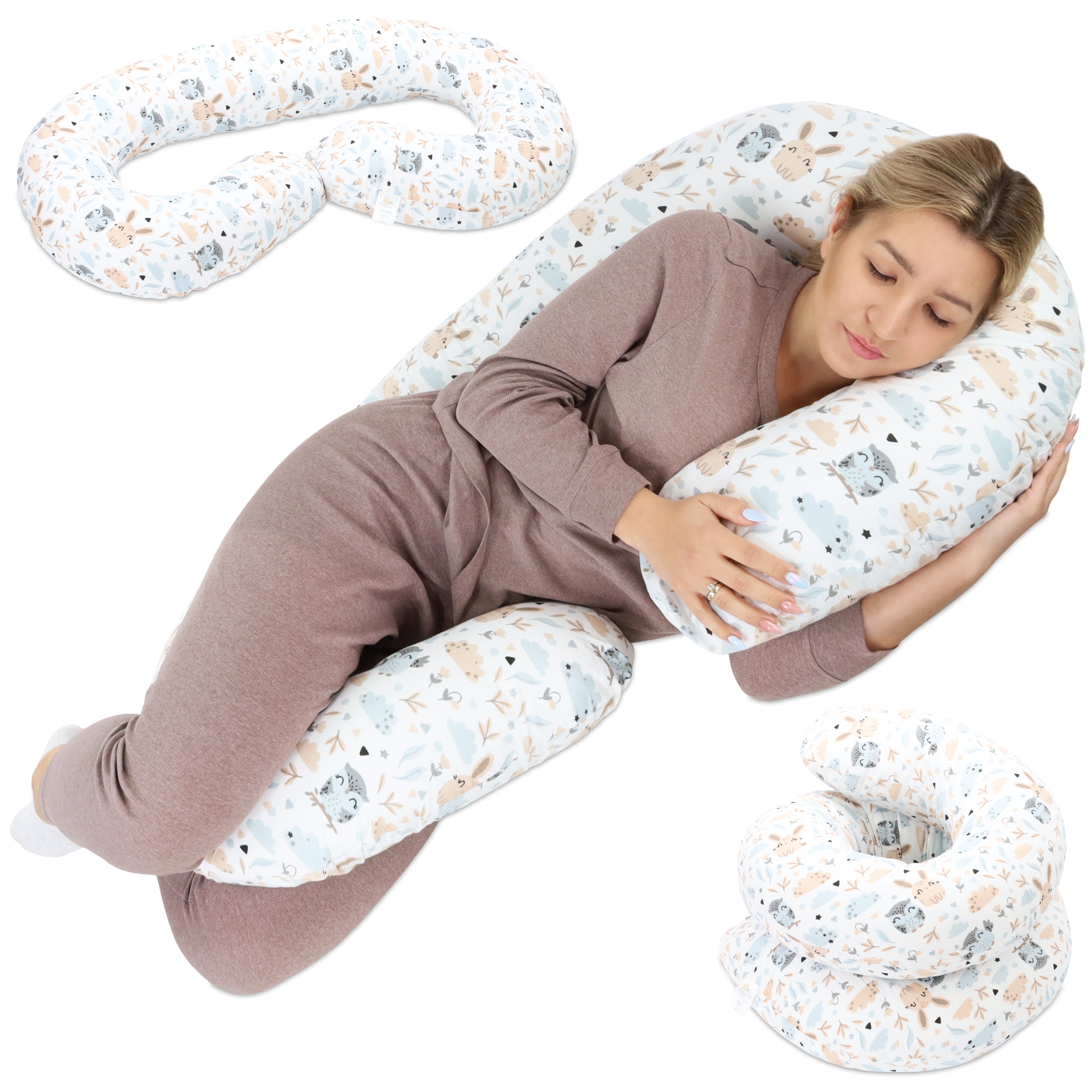 Totsy Baby XXL Nursing Pillow Side Sleeper Pillow - Cotton Pregnancy Pillow  Positioning Pillow Adults Owls : : Baby Products